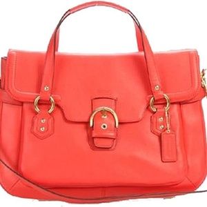 Coach Women's Campbell Leather Eva Flap Satchel F26127